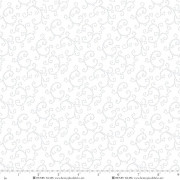 Хлопок Узор белый ширина 110 см